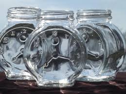 Check spelling or type a new query. Vintage Clock Face Embossed Jars Old Condiment Bottles Spice Jar Lot
