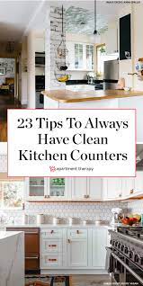 The 23 Smartest Tips To Keep Your Kitchen Counters Cleaner Forever Clean Kitchen Counter Kitchen Counter Decor Kitchen Counter Storage