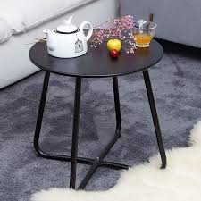Amazon Com Grand Patio Steel Patio Coffee Table Weather Resistant Outdoor Side Table Small Round End Table Patio Side Table Side Table Outdoor Side Table