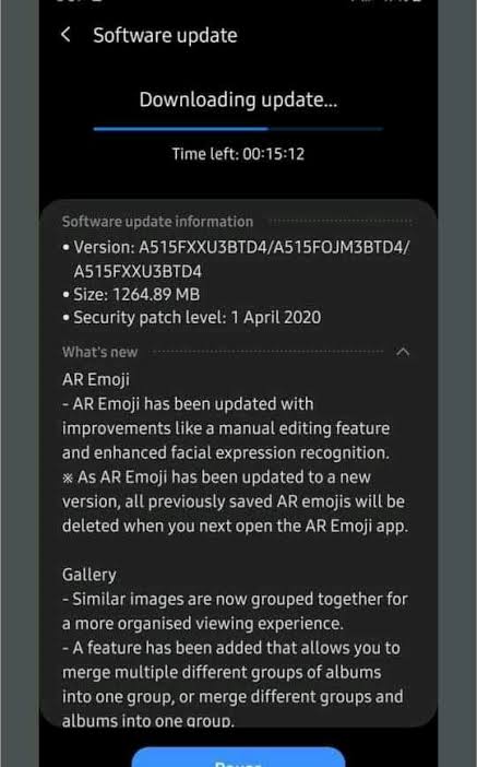 Galaxy A51 için beklenen güncelleme çıktı Galaxy A51 için beklenen güncelleme çıktı