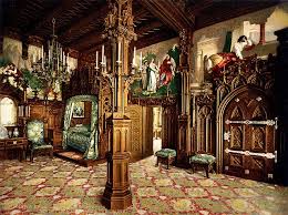 The neuschwanstein castle is located at only 3 km away from the touristic town of fussen in bavaria. Bedroom With Pictures Of Tristan Story Neuschwanstein Castle Upper Bavaria Germany 1886 Neuschwanstein Castle Castle Bedroom Castles Interior