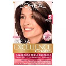 A melhor coloração para cabelos sempre é um tema extremamente subjetivo que. Coloracao De Cabelo Imedia Excellence Castanho Claro 5
