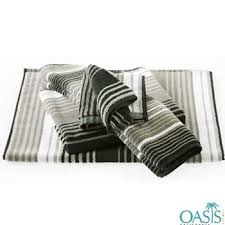 Black And White Striped Bath Towels White Mushroom Black Stripe Designer Bath Towel Striped Bath Towels Bath Towels Striped Towels