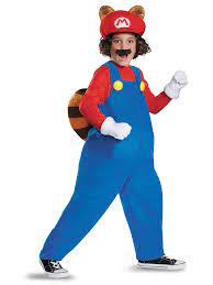 Raccoon Deluxe Super Mario Tanuki Tanooki Video Game Cartoon Boys Costume |  Fruugo NO