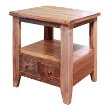 Rustic Pine End Table Antique Rc Willey Furniture Store Antique End Tables Furniture End Tables