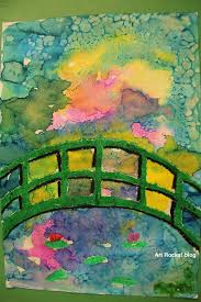 Art Rocks 1st Grade Monet Art Art Lessons Art Lessons For Kids