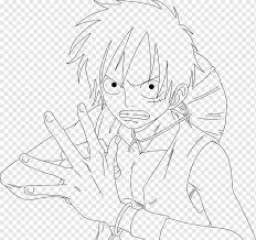 Art Nami Monkey D. Luffy Painting Sketch, painting, white, face, hand png |  PNGWing