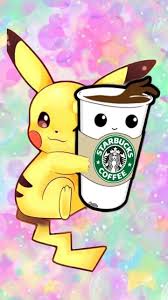 Edit wallpaper apply to minecraft download save close. Pikachu With Starbucks Coffee Wallpaper Cute Disney Drawings Pikachu Drawing Pikachu Art