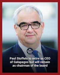 Galapagos biotechnology company announces a series of changes, including  the retirement of CEO Paul Stoffels, who will stay