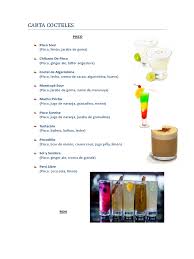 A continuacion les dejo los. Coctel Es Ginebra Bebidas Mixtas