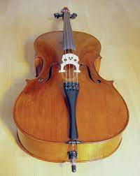 Pri sviranju se drži među koljenima. Violoncelo Wikipedia A Enciclopedia Livre