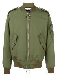 Off White Bomber Jacket With Back Print Modesens White Bomber Jacket Bomber Jacket Bomber Jacket Patches