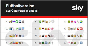 Emoji meaning the flag for austria, which may show as the letters at on some platforms. Ratsel Osterreichische Fussballvereine Als Emojis Sky Sport Austria