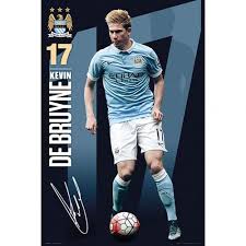 Soccer, paul pogba, french, manchester united f.c. Official Manchester City F C Poster De Bruyne 55 Buy Online On Offer