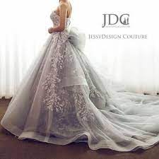 Sie können ihr brautkleid maßgeschneidert lassen. Ballgown Ballkleid Brautkleid Grau Hochzeitskleid Spitze 36 38 40 42 44 46 48 Ebay