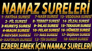 Yani fil suresinden başlayıp nas suresine doğru gidilmelidir. Namaz Sureleri Namazda Okunan Ezberlemesi En Kolay Olan Sureler Youtube