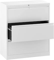 Locking drawers and attachable casters with a full. Buy Yitahome 3 Drawer Lateral File Cabinet With Lock Metal Stainless Steel Wide Lateral Filing Cabinet For Legal Letter A4 Size Office Organizer Storage Cabinet White Online In Indonesia B08xypkpsc