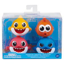 The baby shark sing & swim bath toy will dance around through the water and make bath time a lot more fun. Pinkfong Baby Shark Official By Wowwee Baby Shark Bath Squirt Toy 4 Pack For Ages 2 Walmart Com Walmart Com