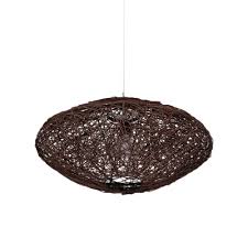 Enclosed fixtures that don't allow for proper ventilation can drastically affect the temperature of the. Rattan Flying Saucer Pendant Light Japanese 1 Bulb Suspended Lighting Fixture In White Black Takeluckhome Com