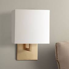 Clarice gray fabric shade 17 1/4 high chrome wall sconce. George Kovacs Honey Gold 11 1 4 High Half Shade Wall Sconce W1300 Lamps Plus Gold Wall Sconce Wall Sconces Bedroom Plug In Wall Sconce