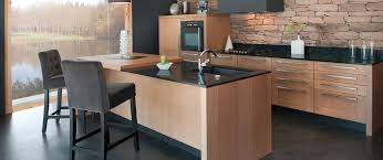 Cuisine moderne bois et gris. Cuisine Bois Sur Mesure Trocadero Moderne Design