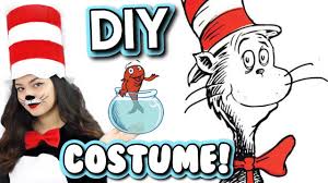 Let your second grader channel a famous dr. Diy Cat In The Hat Halloween Costume Diyholicween Youtube