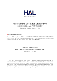 Pdf An Optimal Control Chart For Non Normal Processes