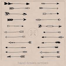 Black Hand Drawn Arrows Clipart A Set Of 22 Use Them For Scrapbooking Graphic Design Or Make Logos From T How To Draw Hands Arrow Tattoos Hand Drawn Arrows