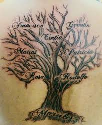 Family Tree Tattoo Add Leaves Or Cherry Blossoms To Make It More Feminine Family Tree Tattoo Tree Tattoo Men Tree Tattoo