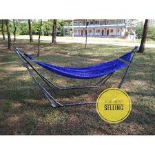 Hammock swing bed with stand. Buy Ready Stock Hammock With Stand Buaian Gantung Ban Mai Hammocks Tree Swing Hanging Bed Hammock For Camping Seetracker Malaysia