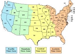 Pacific Time Zone Time Zones Usa Us States And Timezones