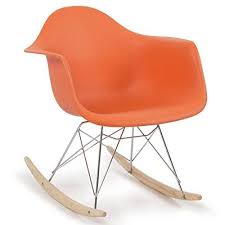 The material is also perfect, these just might last a few years!. Classic Rocking Chair Rocker Shell Arm Chair Mid Century Molded Armchair Heavy Duty Plastic Orange 294 Rocking Chair Retro Lounge Classic Rocking Chair