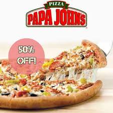 Papa John S Pizzas 50 Off With Promo Code Papa Johns Papa Johns Pizza Xl Pizza