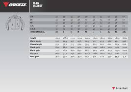 Dainese Motorcycle Jacket Sizing Chart Disrespect1st Com