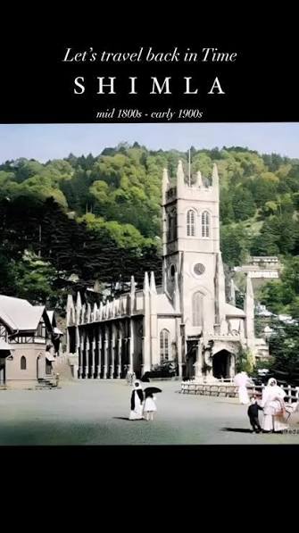 The Mall Road, Simla, circa 1920s— old photograph from our private collection “Views of Simla”. #india #shimla