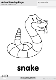 These free superhero coloring pages to print will help children differentiate between the concepts of good and bad and right and wrong. Free Snake Coloring Page From Super Simple Learning Tons Of Free Animal Worksheets And Flashcards At W In 2021 Snake Coloring Pages Easy Coloring Pages Coloring Pages