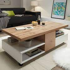Maybe you would like to learn more about one of these? Rennes Wooden Rolling Coffee Table In Oak And White Sale