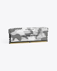 Ddr4 Ram Mockup In Device Mockups On Yellow Images Object Mockups