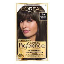 L'Oreal Paris Superior Preference Permanent Hair Color 4A Dark Ash Brown,  1.0 ct