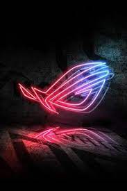 1440x2560 Rog Neon Logo 5k Neon Logo Neon Wallpaper 4k Wallpapers For Pc