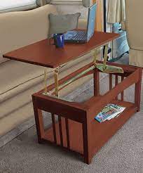 Lift top coffee table with hidden storage shelf. Multipurpose Lift Top Rv Coffee Table That Is Just Right For The Rv