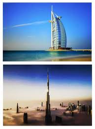 Burj al arab, dubai, united arab emirates. Burj Al Arab And Burj Khalifa Dubai