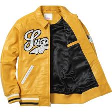 Supreme Uptown Studded Leather Varsity Jacket Leather Varsity Jackets Varsity Jacket Varsity Bomber Jacket