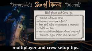 Sea Of Thieves Tutorials Multiplayer And Crew Tips Youtube