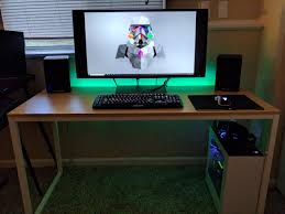 Been Lurking For A While But I Just Got A New Desk And Wanted To Share My Battle Station Pcmasterrace