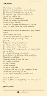The Mother Poem By Gwendolyn Brooks