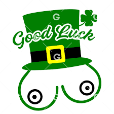 Good Luck Irish Boobs Leprechaun Hat SVG | SVGed