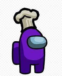 Hd Purple Among Us Crewmate Character With Chef Hat Png In 2021 Chefs Hat Png Purple