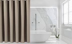 .dusch vorhang dicken druck badewanne vorhang polyester mehltau proof bad vorhang. Waffel Duschvorhang Mit Metall Duschvorhangringe Stoff Textil Badewannenvorhang Anti Schimmel Bad Vorhang Set Wasserdicht Badewanne Vorhang Schwerer Shower Curtain Badezimmer 182 X 182cm Khaki Amazon De Kuche Haushalt Wohnen