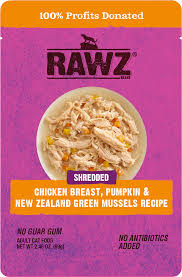 A raw food diet improves your cat's overall well being. Rawz Cat Shredded Chicken Pumpkin Green Mussels 2 46oz Case Of 8 Pickering Valley Feed Farm Store